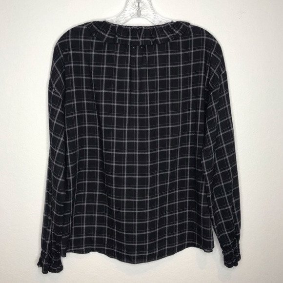 LA VIE Rebecca Taylor Plaid Ruffle Top - Picture 11 of 12